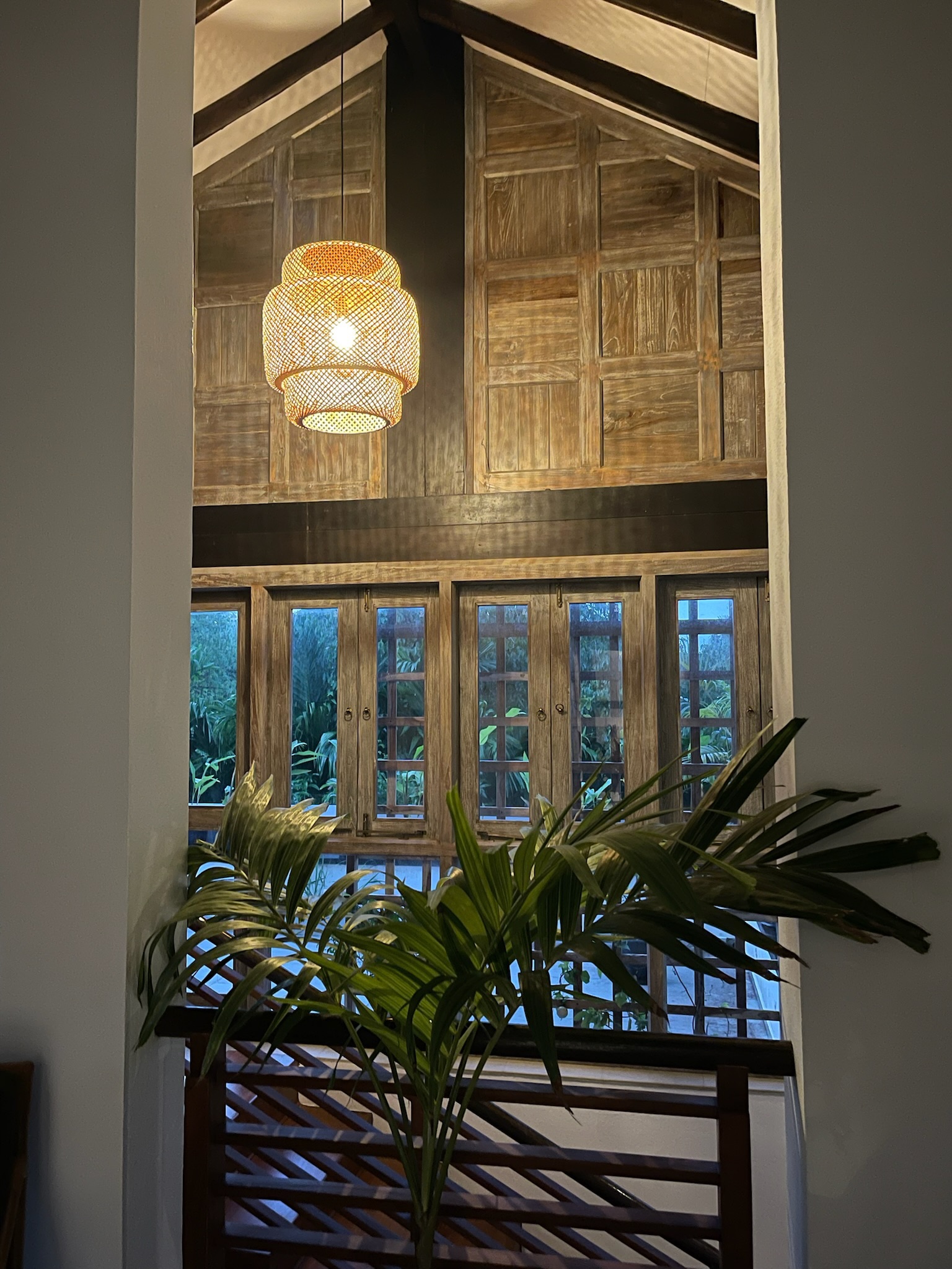 Long corridor and interior seating area
